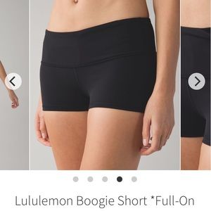 Lululemon boogie shorts, size 4, black